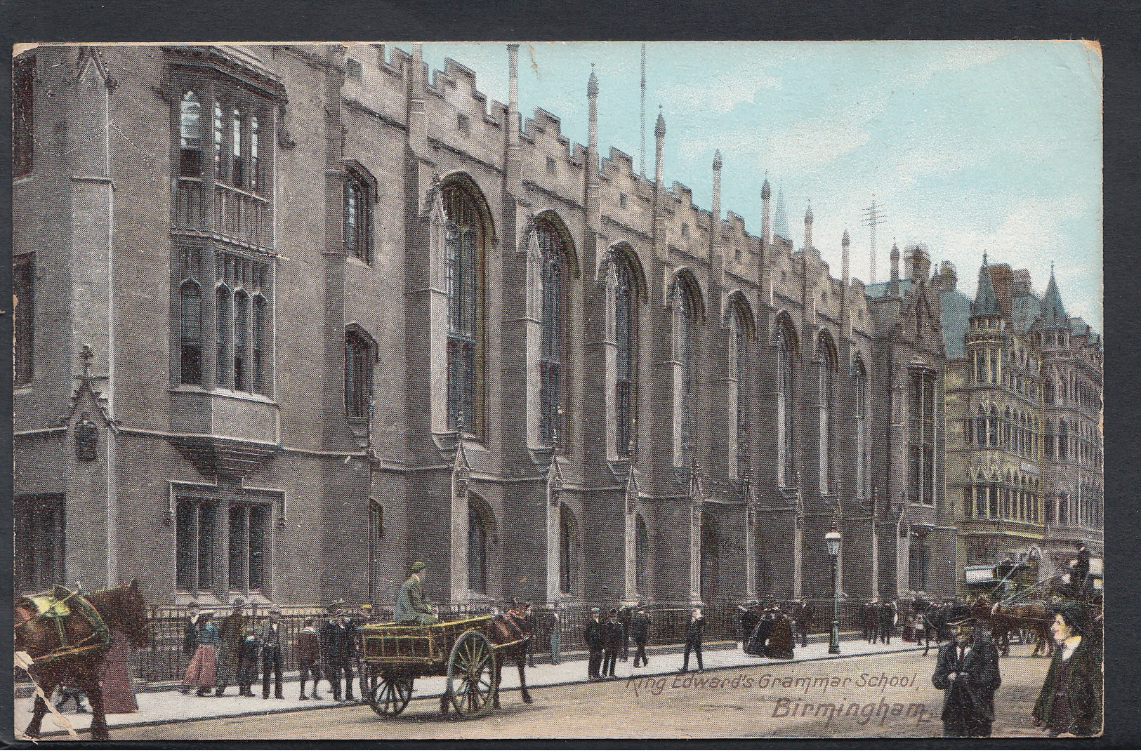 Warwickshire Postcard - King Edward's Grammar School, Birmingham  DC767 - Birmingham