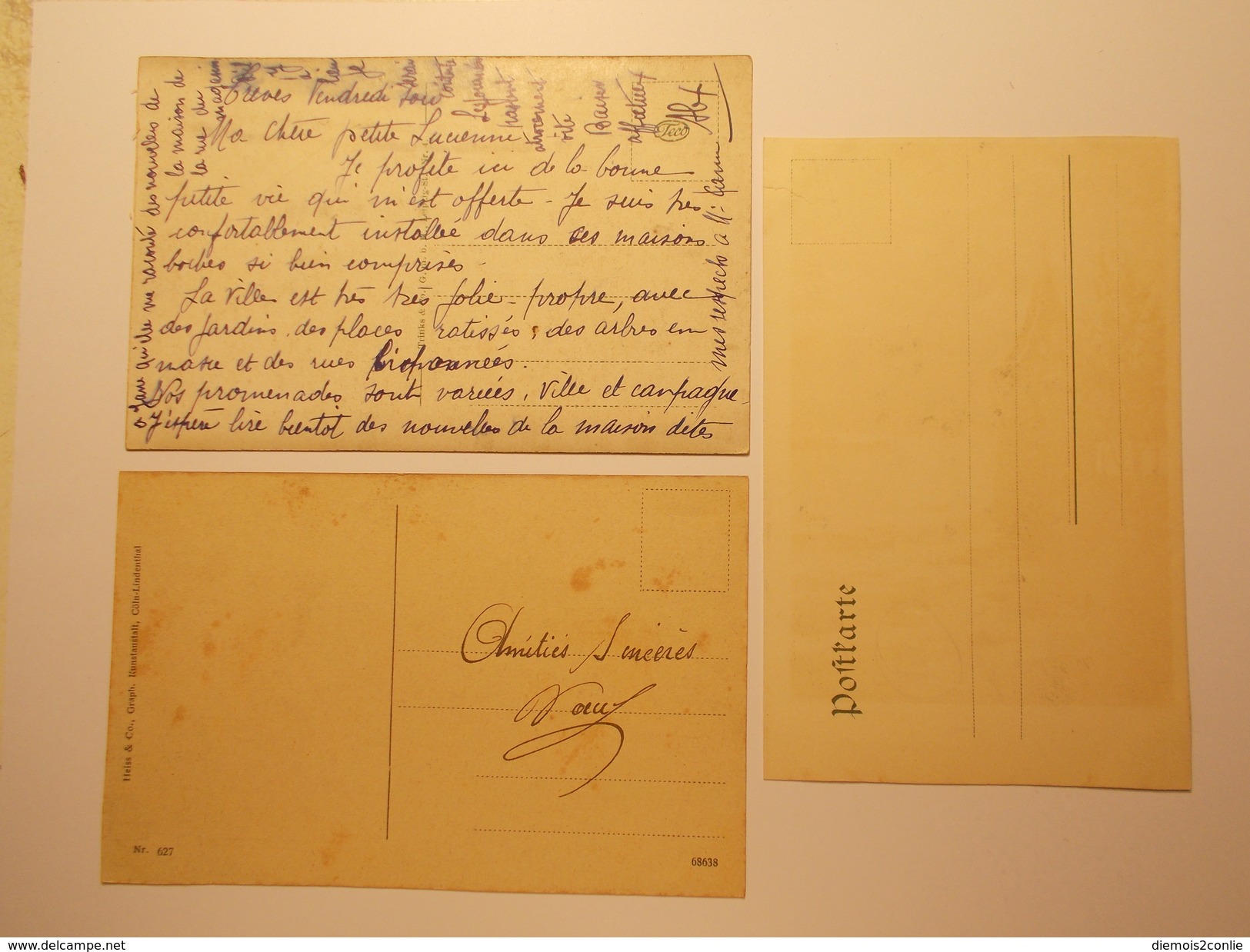 Carte Postale - Lot 3 CPA - ALLEMAGNE Diverses (333/130) - Verzamelingen & Kavels