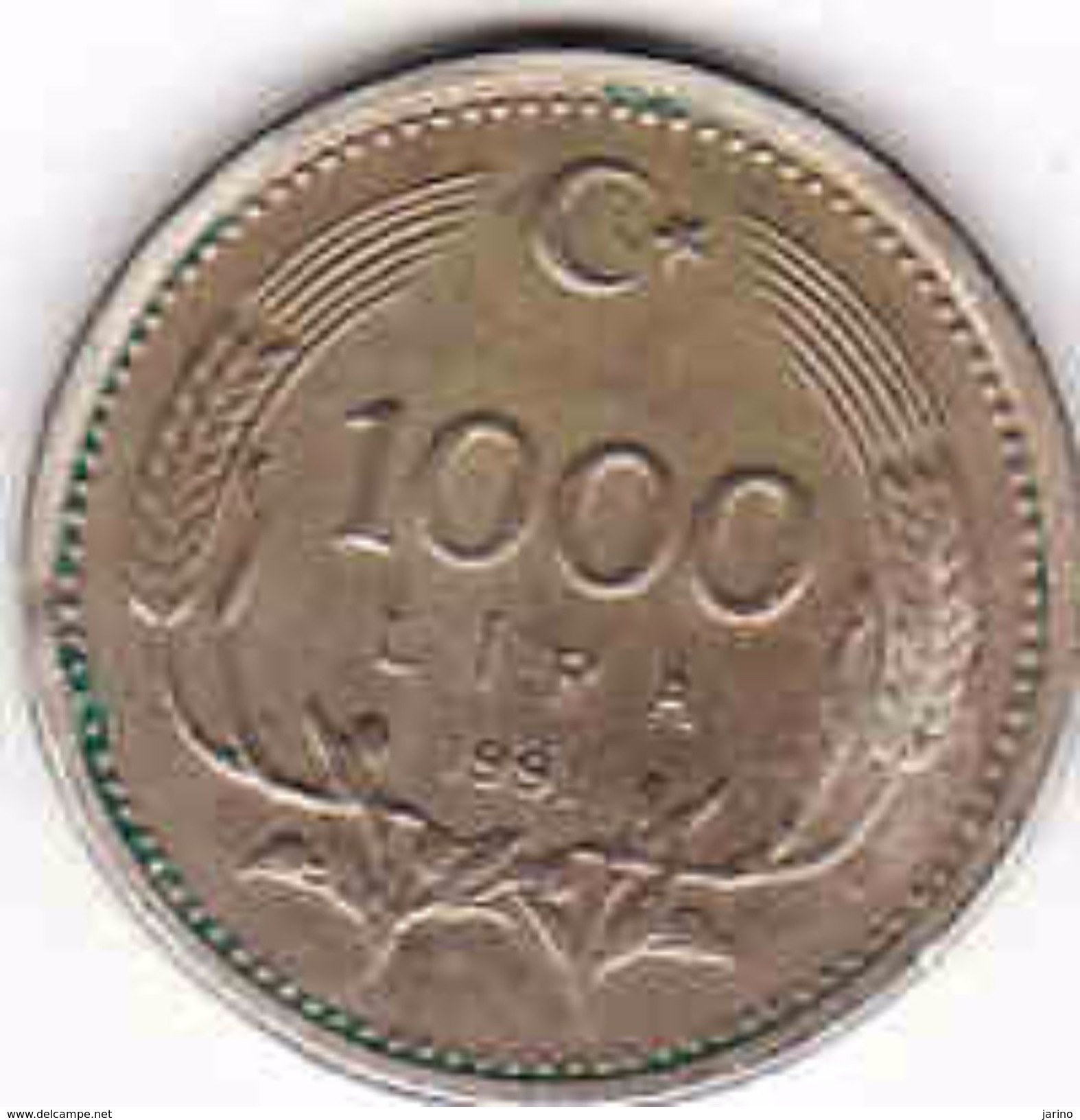 Turkey, 1000 Lira 1991 - Türkei