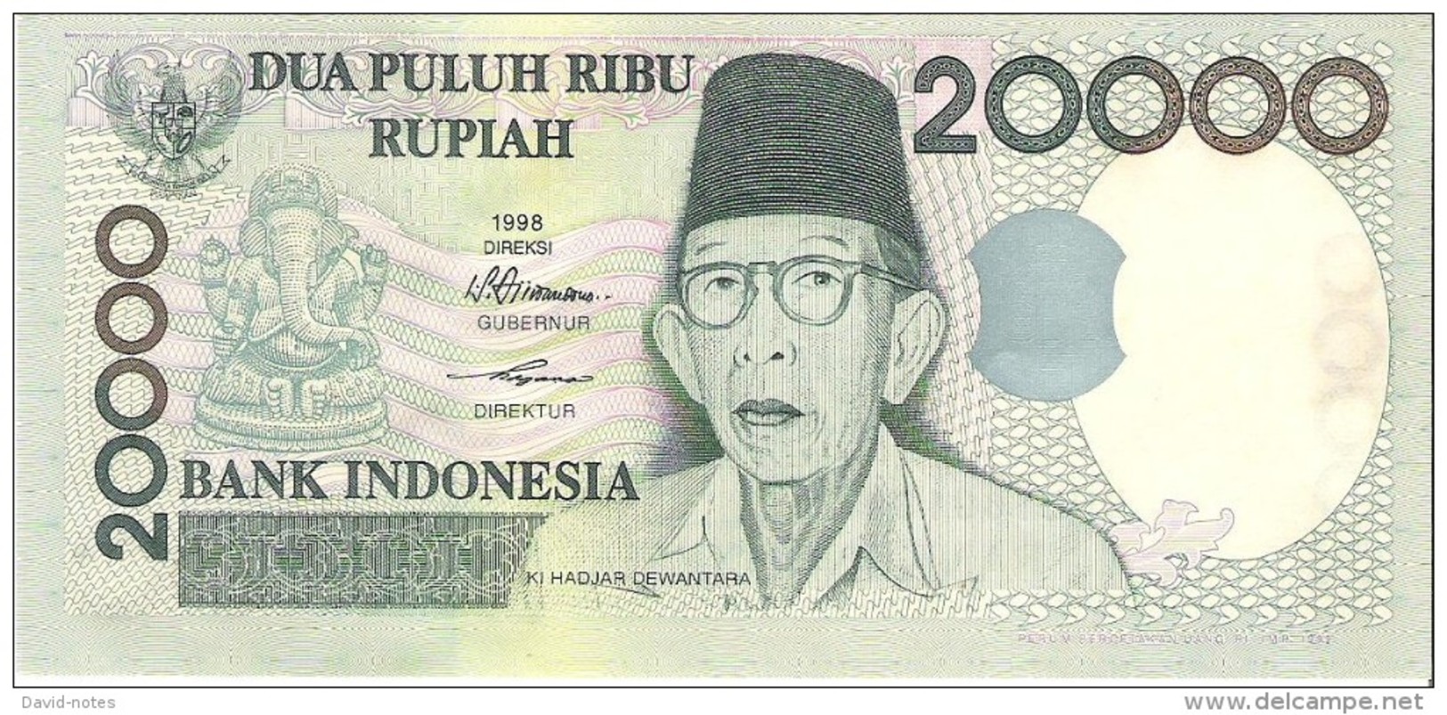 Indonesia - Pick 138 - 20.000 (20000) Rupiah 1998 - 1999 - Unc - Indonesia