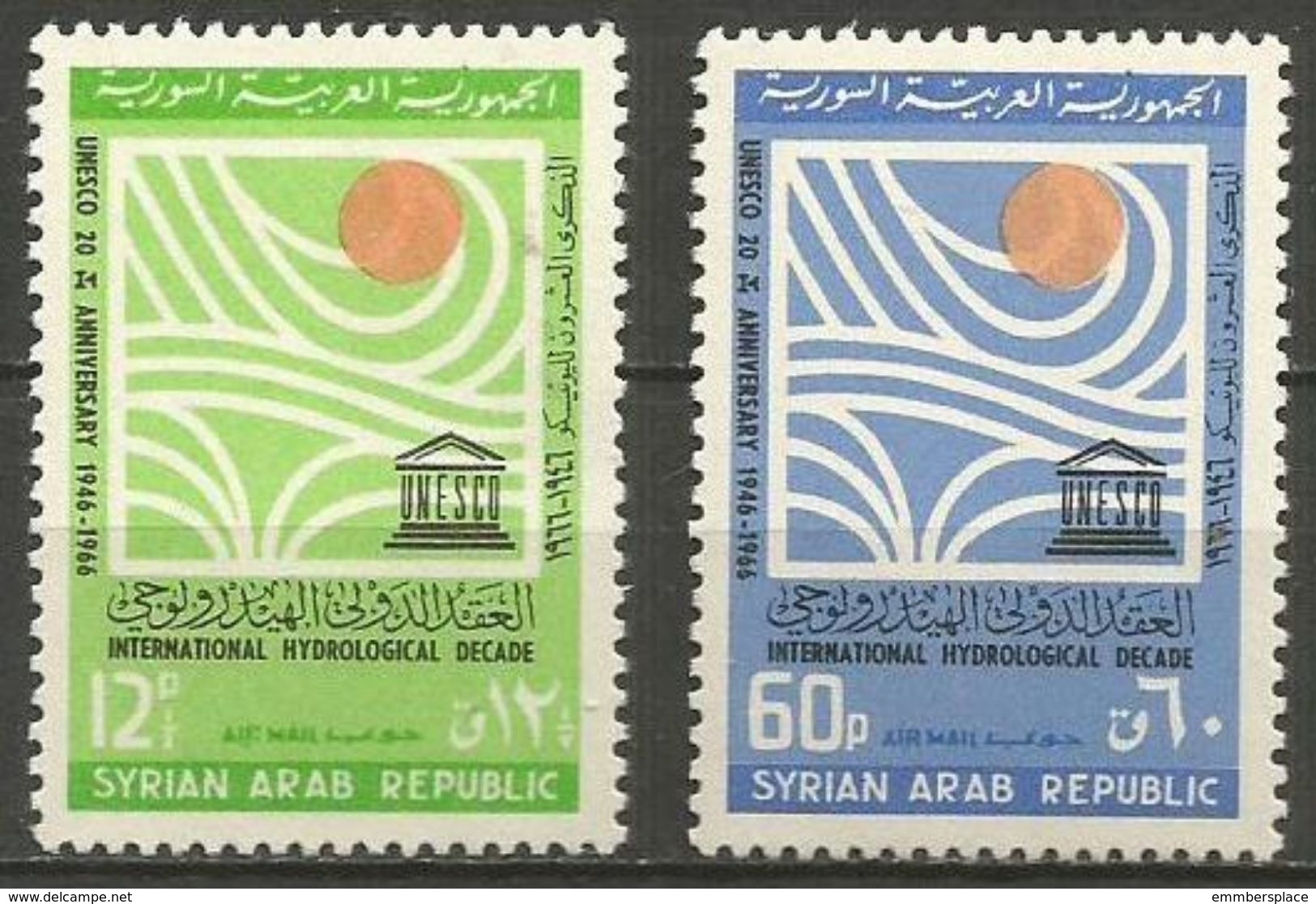 Syria - 1966 UNESCO Anniversary Set Of 2    MNH **  Sc C - Syria