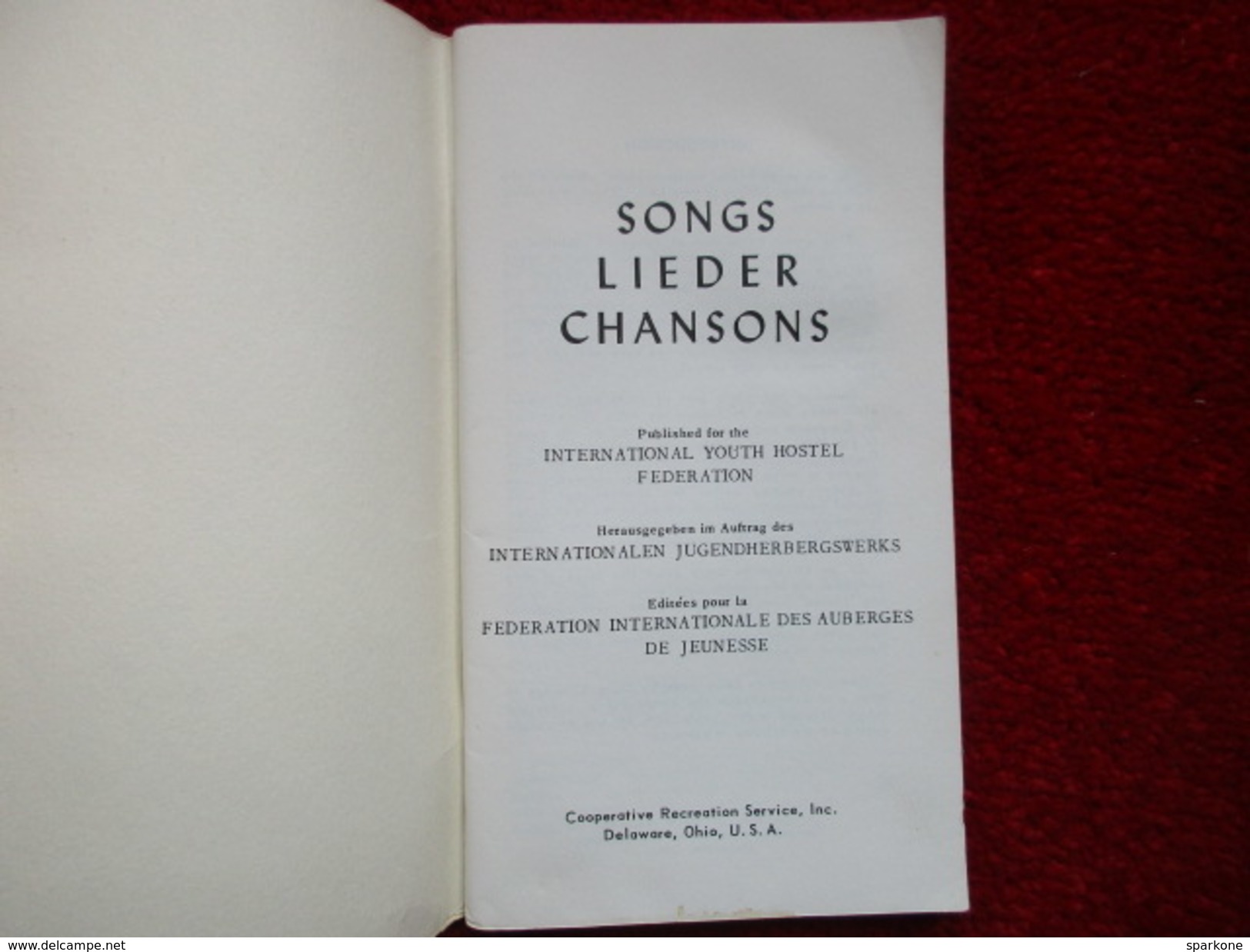 Lieder Song Chansons / éditions De 1959 - Kultur