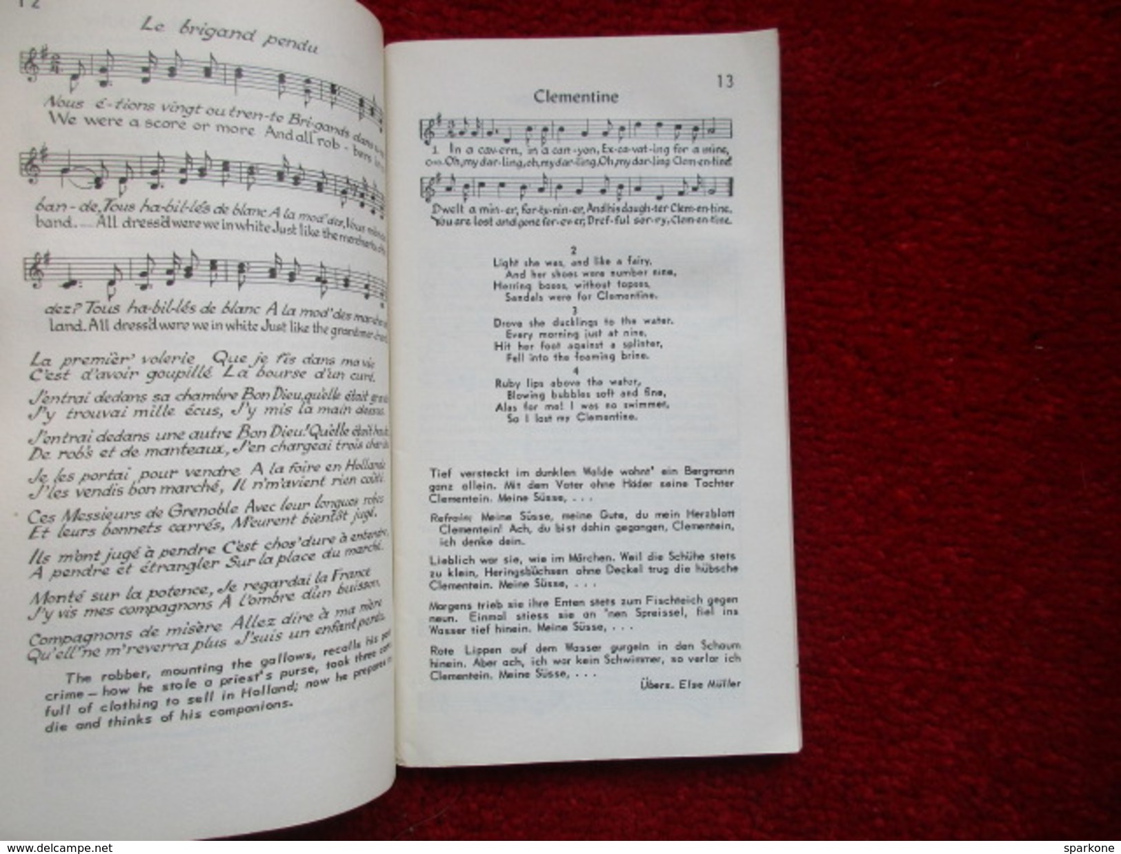 Lieder Song Chansons / éditions De 1959 - Cultural