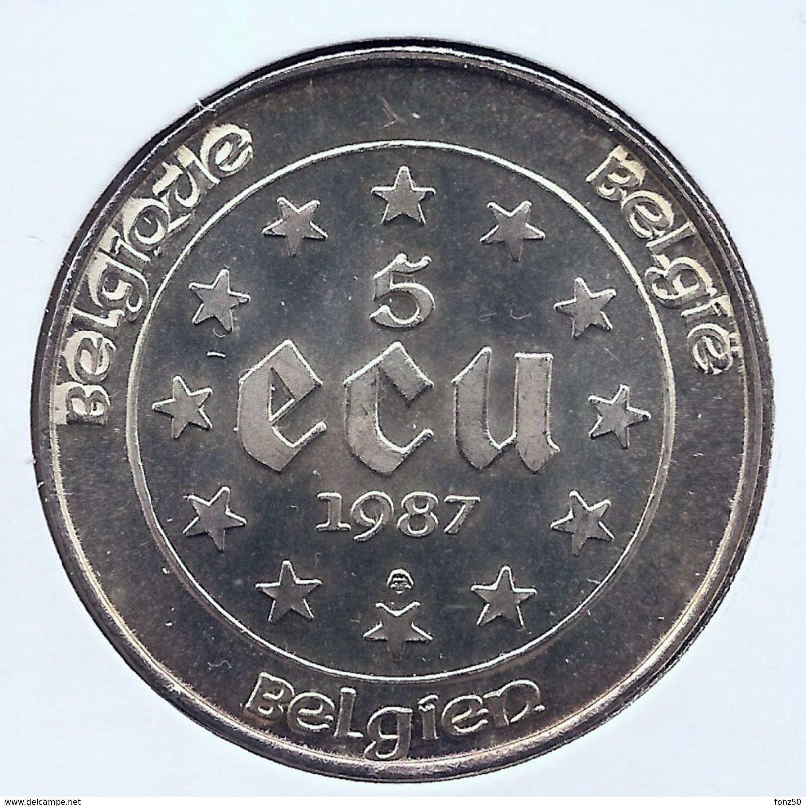 BOUDEWIJN * 5 ECU 1987 * Prachtig * Nr 9702 - Ecus