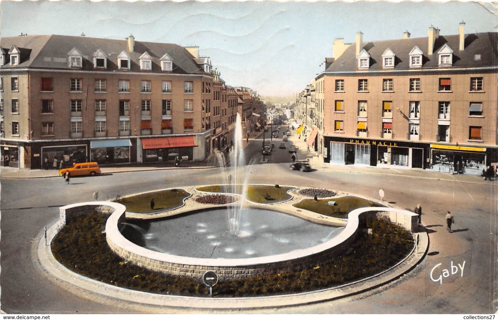 61-FLERS-DE-L'ORNE- PLACE CENTRALE ET RUE DU 6 JUIN - Flers