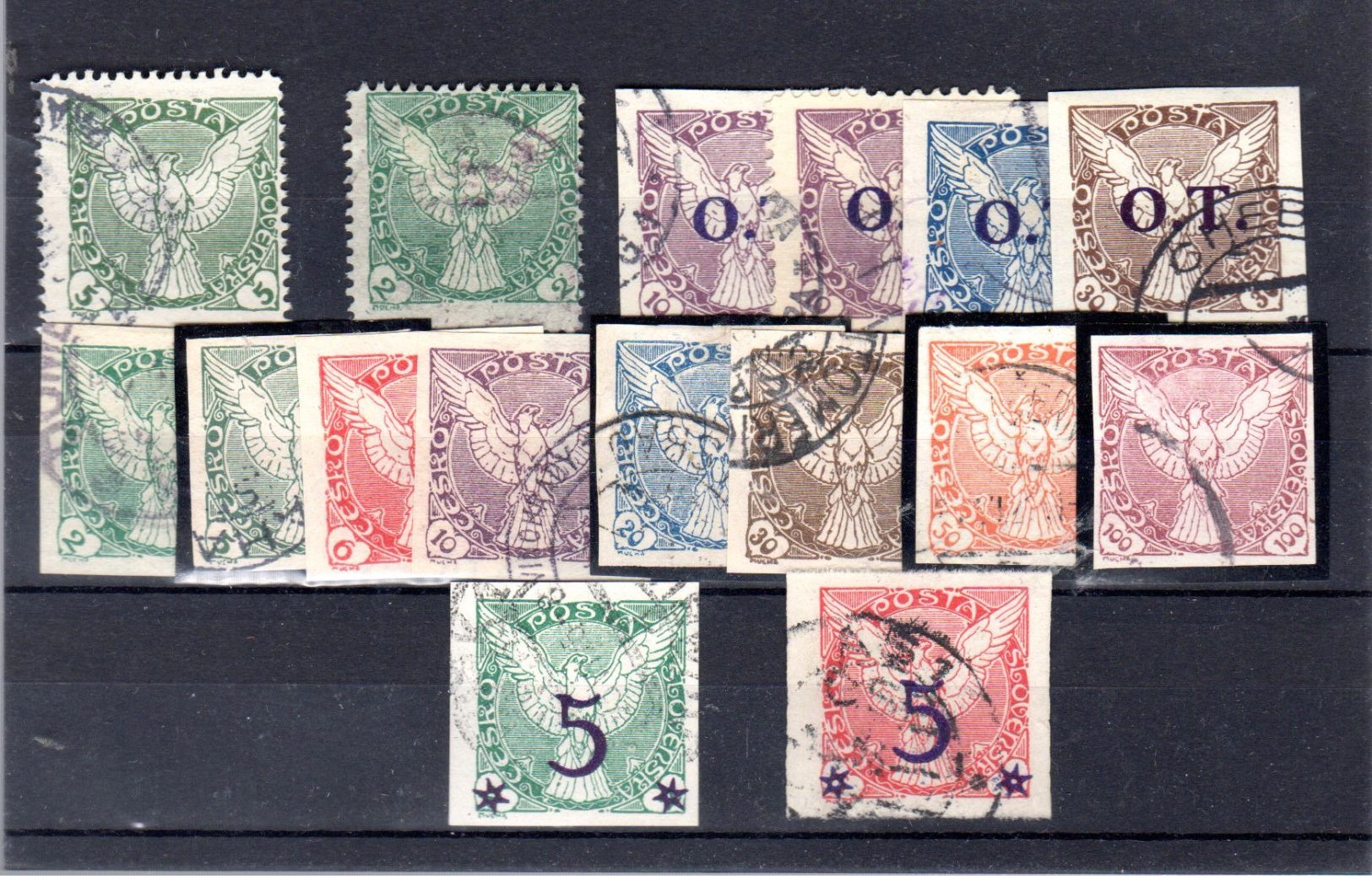 1919 Les Aigles Complet Y 1-8+12-13 ( Compris 4a-5a-6a +dentelé 1-2 -4a ) - Newspaper Stamps