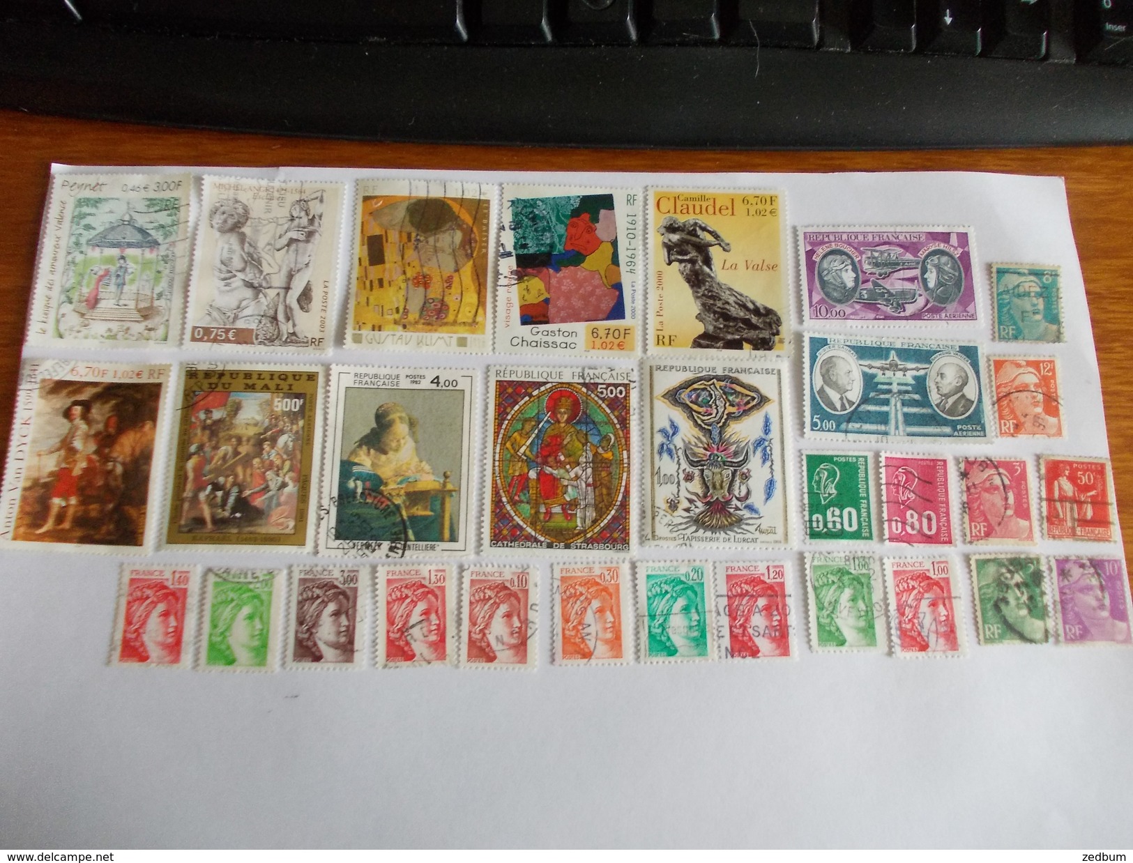 TIMBRE France Lot De 30 Timbres à Identifier - Lots & Kiloware (mixtures) - Max. 999 Stamps