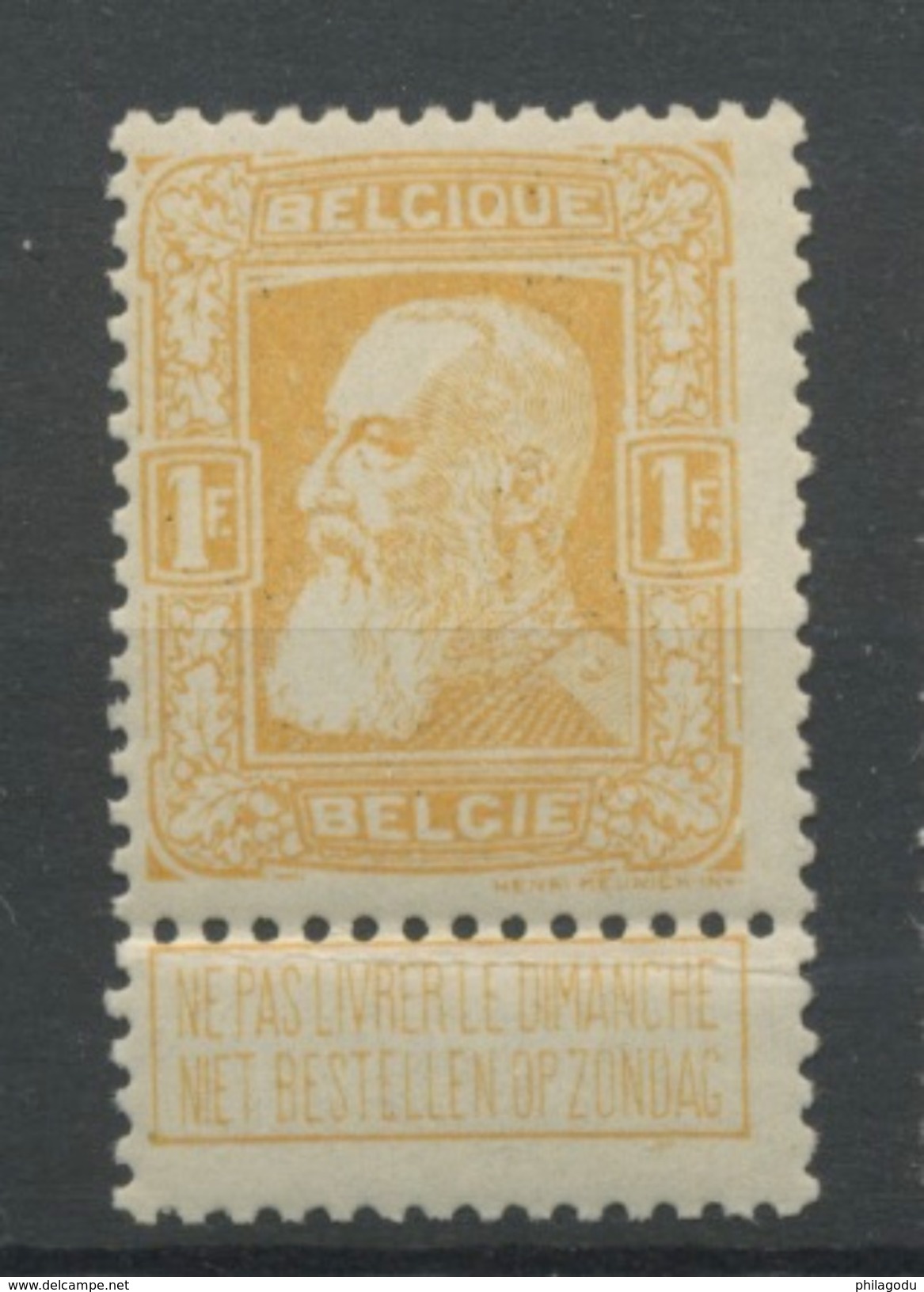 1F Jaune  **    N° 79  Cote (2019): 760 E   Sans Charnière  Et Très Frais - 1905 Grosse Barbe