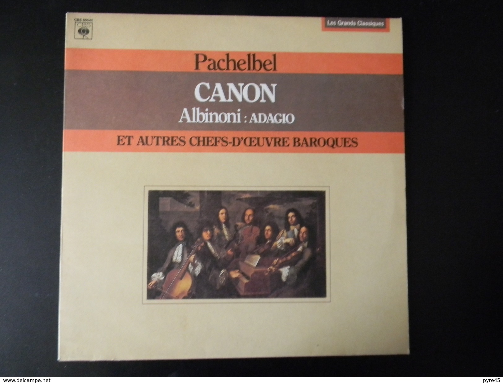 33 TOURS PACHELBEL CANON CBS 60045 ALBINONI ADAGIO ET AUTRES CHEFS D OEUVRE BAROQUES - Classique