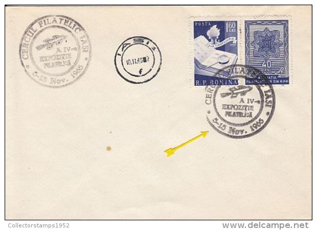 65806- STAMP'S DAY, PHILATELISTS ASSOCIATION, STAMPS ON COVER, 1965, ROMANIA - Cartas & Documentos