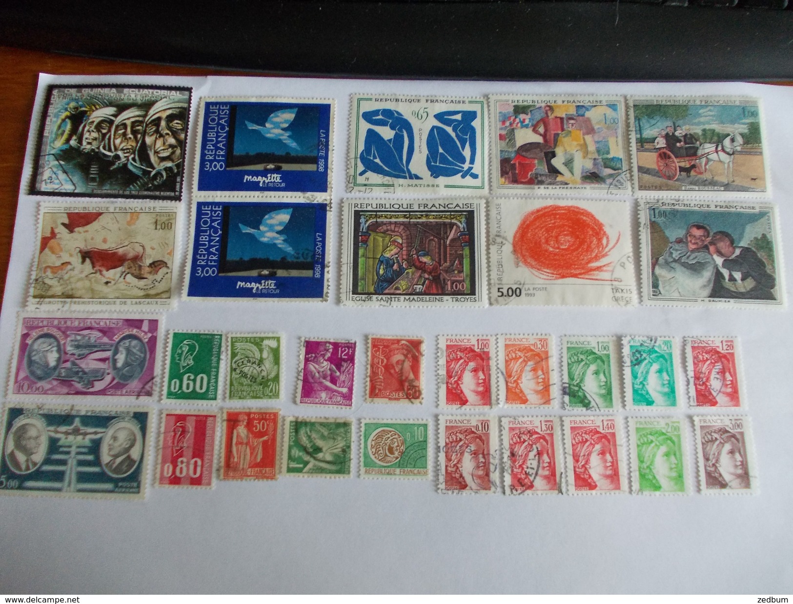 TIMBRE France Lot De 30 Timbres à Identifier N° 492 - Lots & Kiloware (mixtures) - Max. 999 Stamps