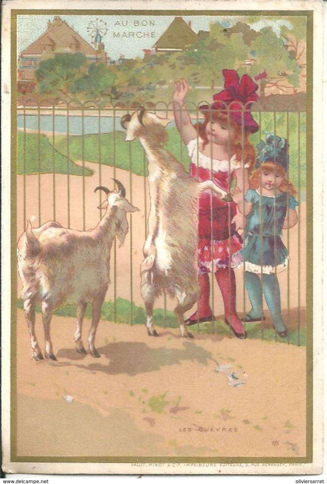 Chromos  Au Bon Marché Les Chèvres - Au Bon Marché