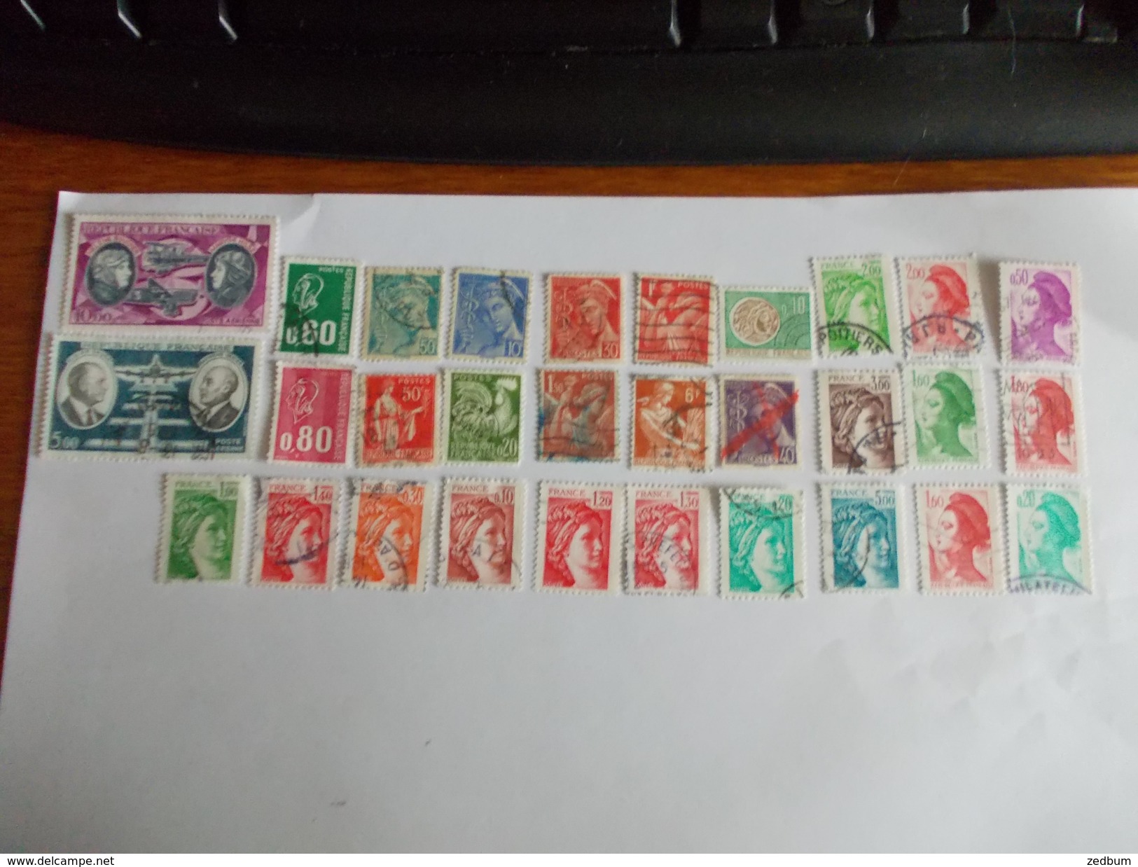 TIMBRE France Lot De 30 Timbres à Identifier N° 495 - Lots & Kiloware (mixtures) - Max. 999 Stamps