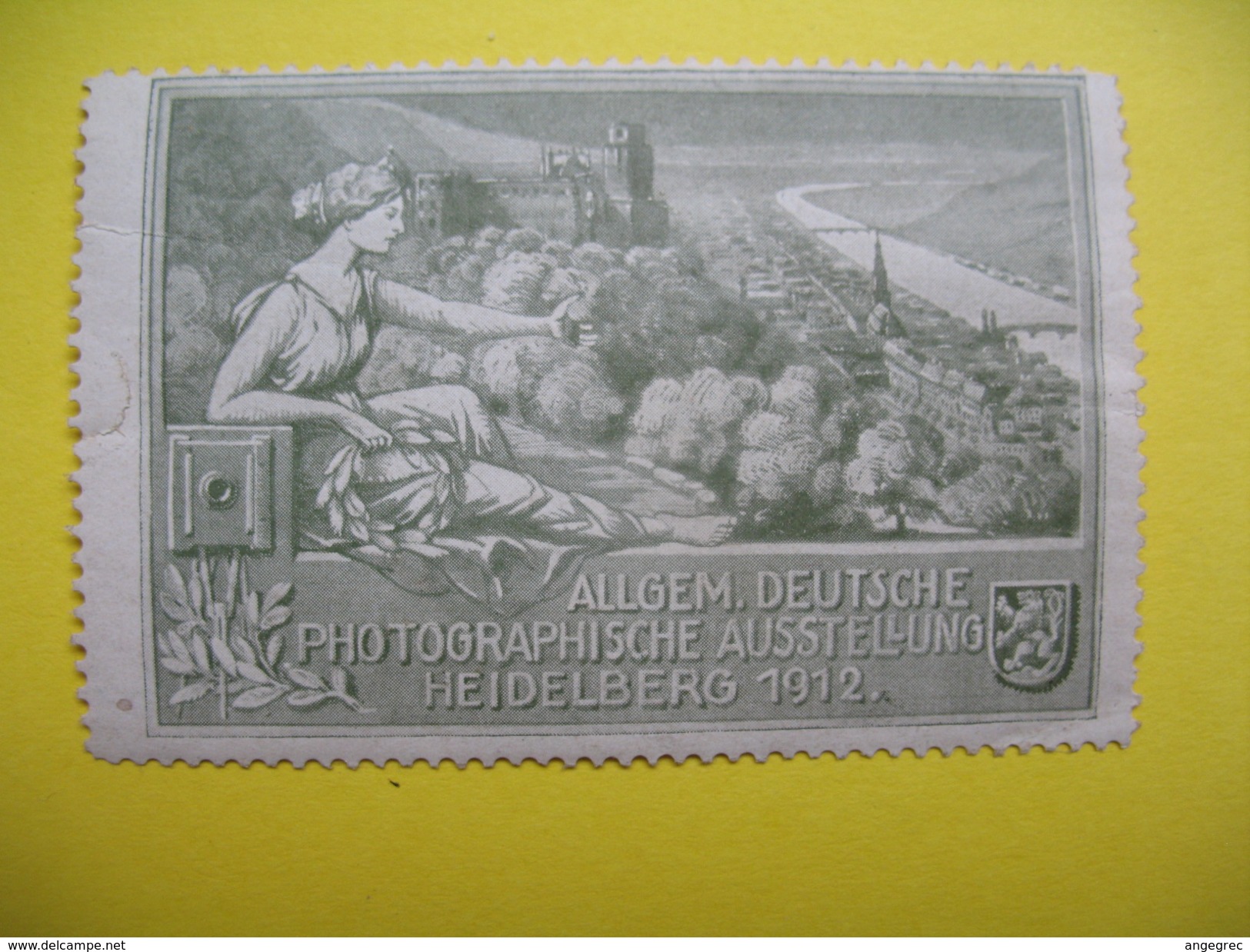 Vignette Allgem. Deutsche Photographische Ausstellung Heidelberg 1912 - Erinnophilie