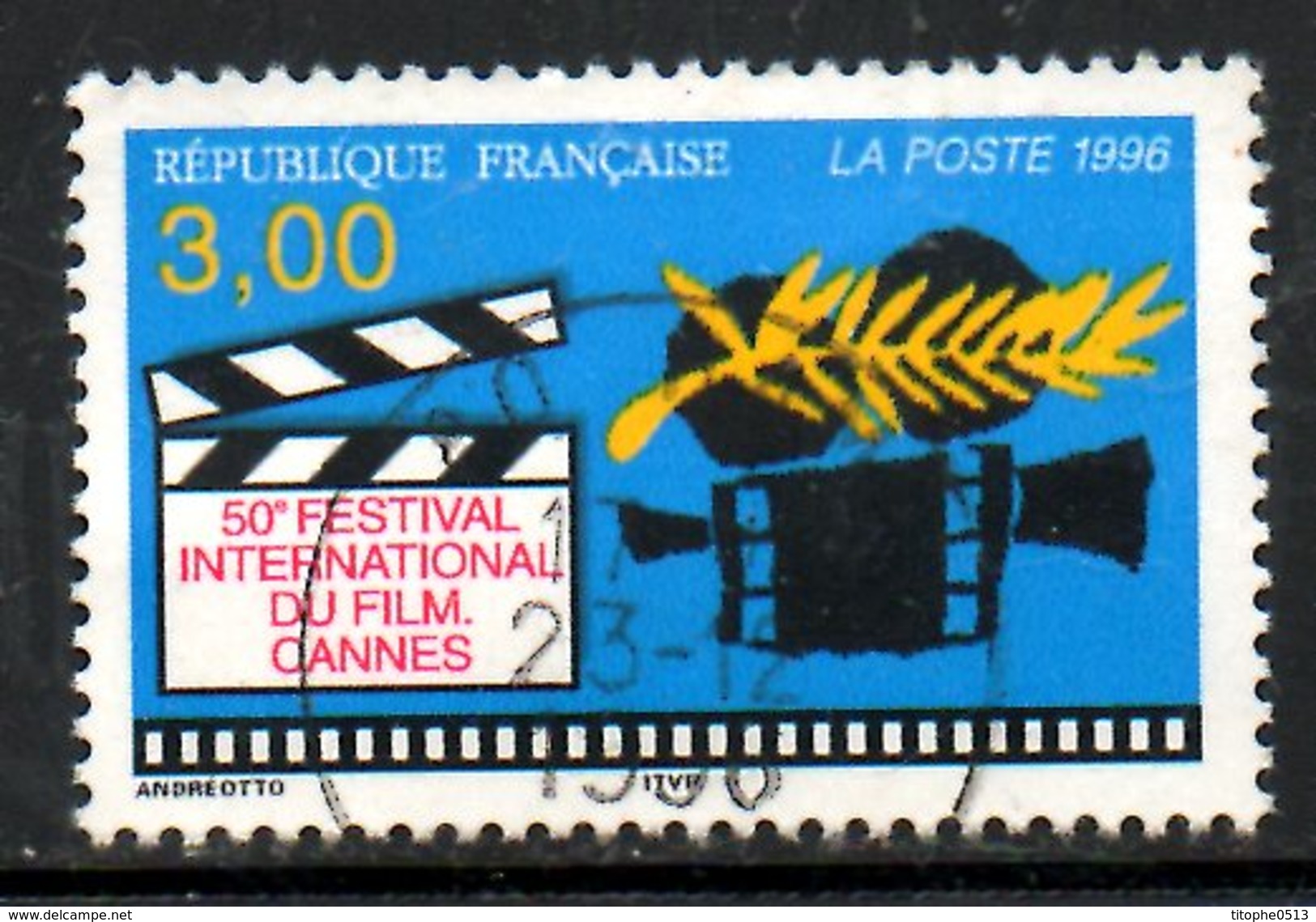 FRANCE. N°3040 Oblitéré De 1996. Festival De Cannes. - Cinema