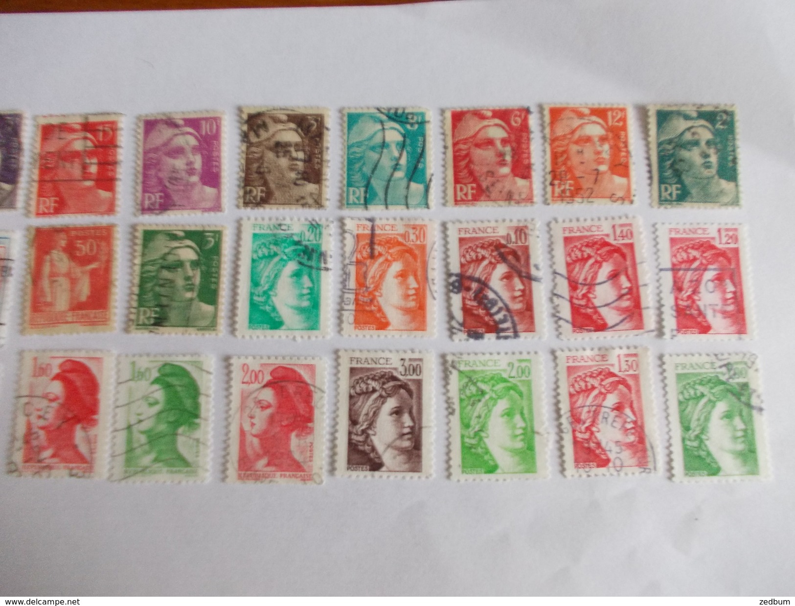 TIMBRE France Lot De 30 Timbres à Identifier N° 498 - Lots & Kiloware (mixtures) - Max. 999 Stamps