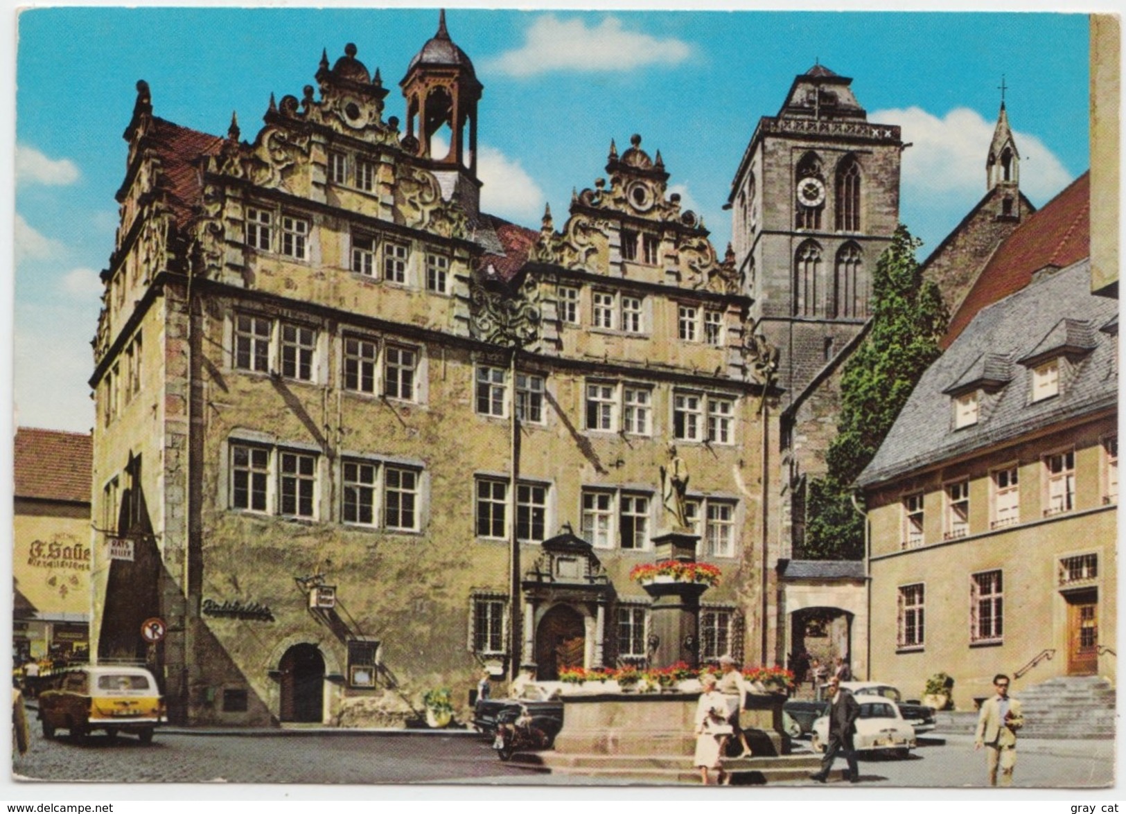 BAD HERSFELD, Rathaus Mit Lullusbrunnen, Germany, 1976 Used Postcard [20590] - Bad Hersfeld