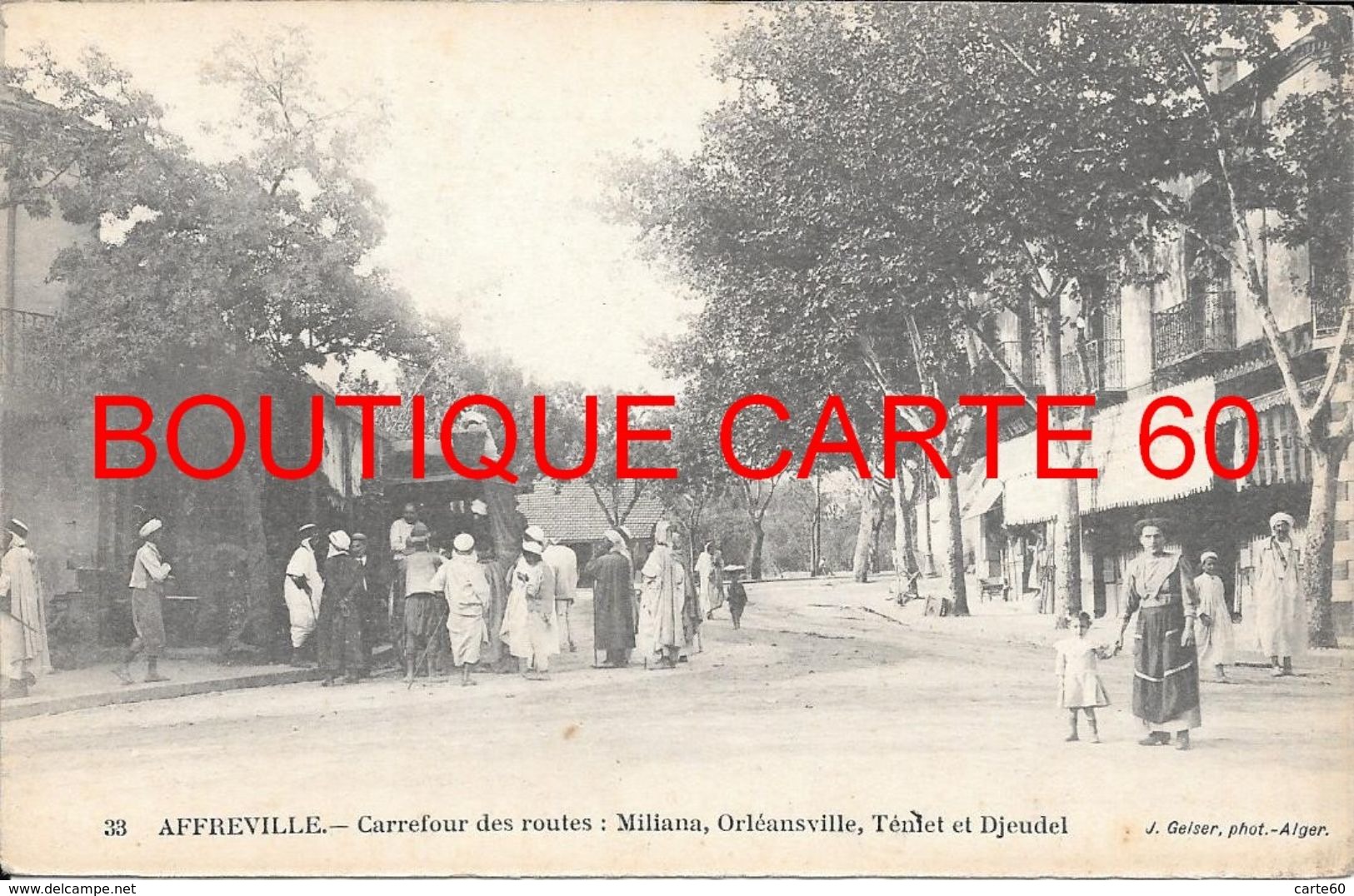 ALGERIE - AFFREVILLE CARREFOUR DES ROUTES - - Autres & Non Classés