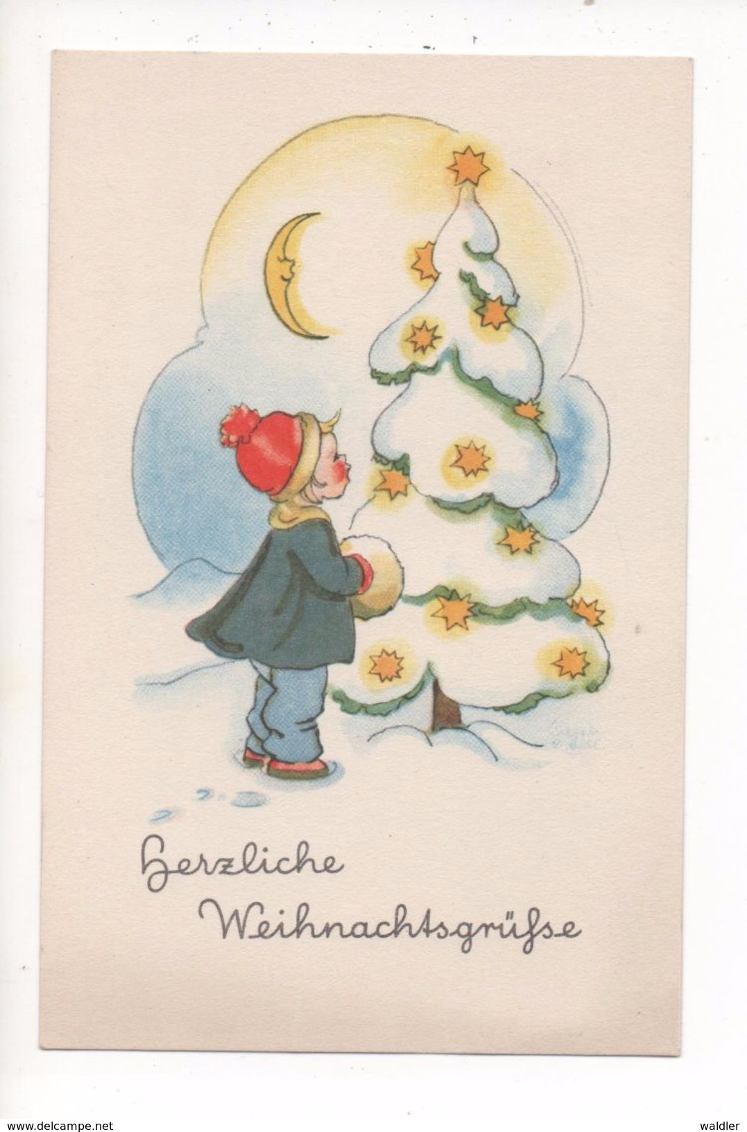 KÜNSTLER AK  LIESEL LAUTERBORN  -  WEIHNACHTEN  ~ 1940 - Altri & Non Classificati