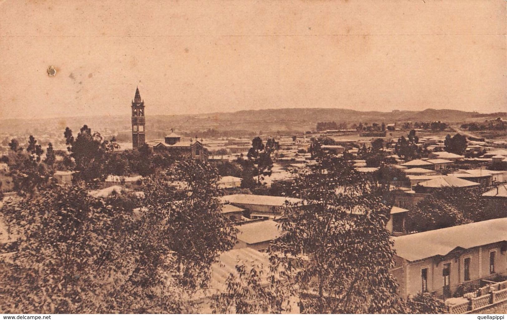 06682 "ERITREA - ASMARA" PANORAMA. CART NON SPED - Erythrée