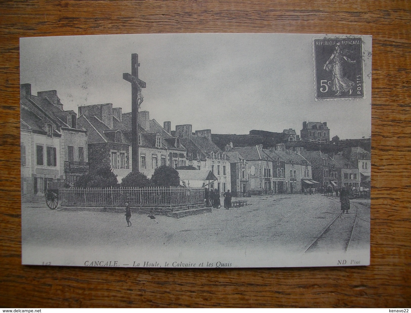 Repro .... Cancale , La Houle , Le Calvaire Et Les Quais "" Carte Animée "" - Cancale