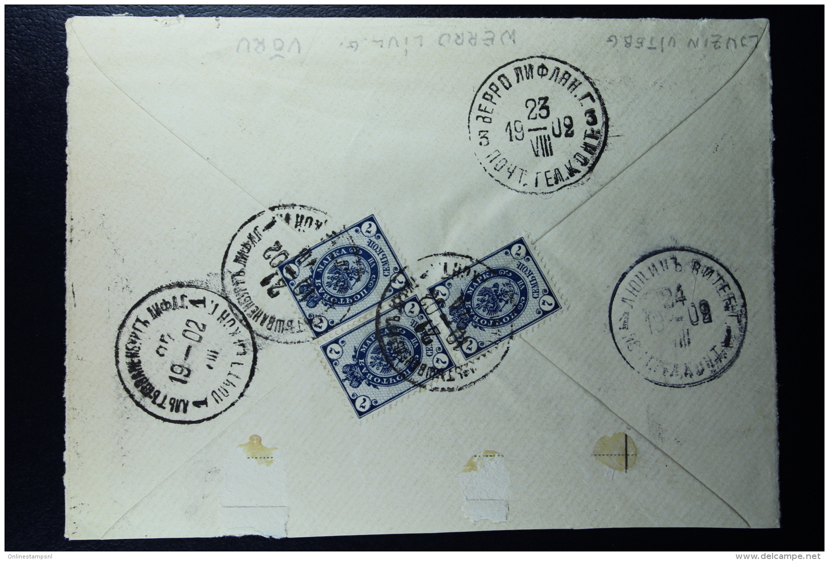 Russian Latvia : Cover Registered  Alt Schwanenburg 1902 - Cartas & Documentos