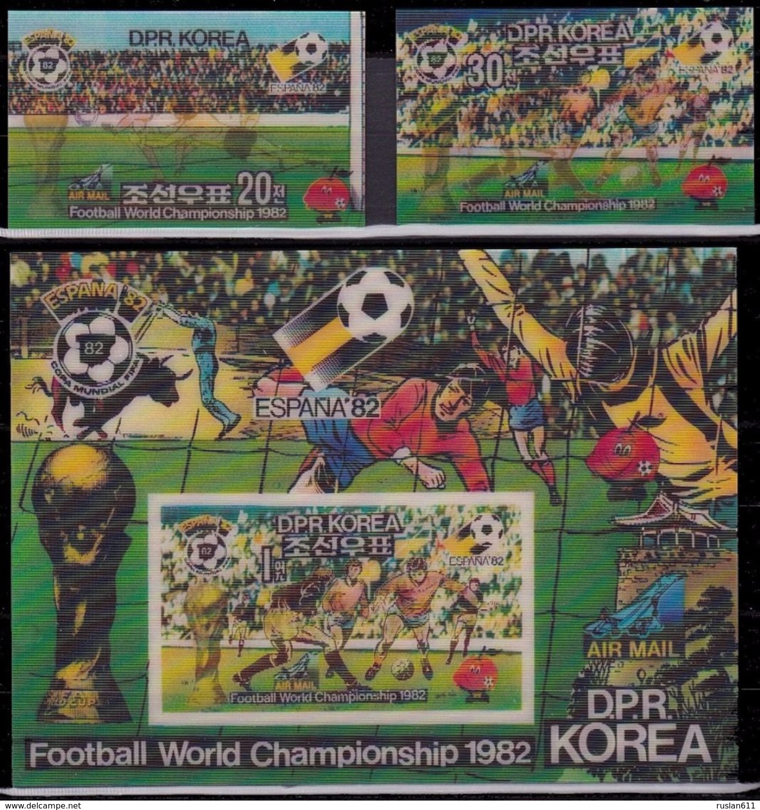 Soccer Football Korea #2090/1 + Bl 92 1982 World Cup Spain MNH ** - 1982 – Spain