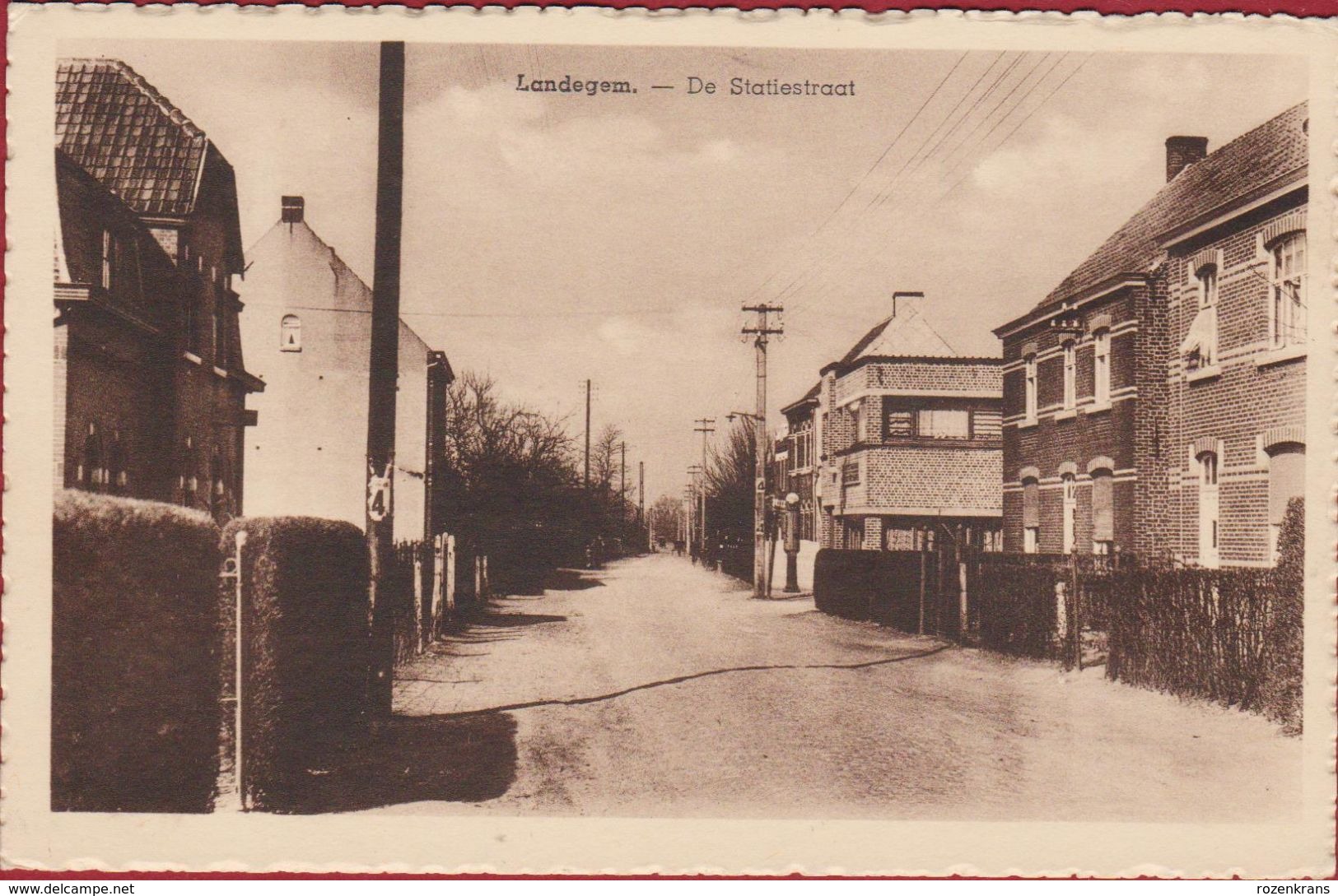 Landegem De Statiestraat ZELDZAAM Nevele (In Zeer Goede Staat) - Nevele