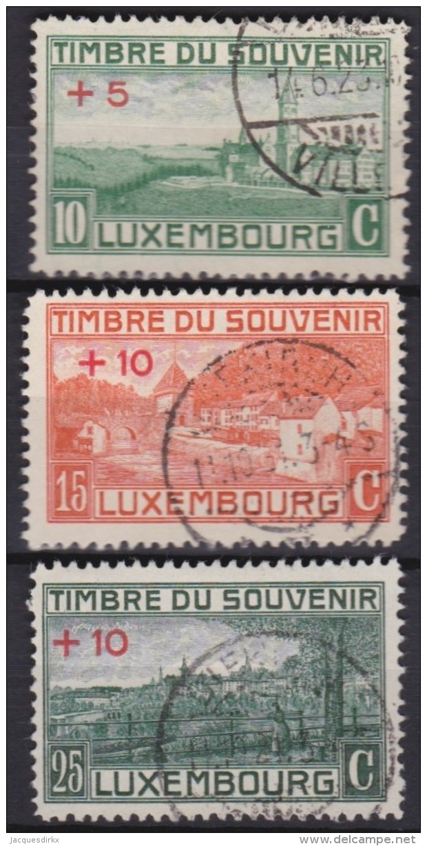 Luxemburg   .    Yvert   .   137/139       .    O     .          Gebruikt  .   /   .   Oblitéré - Used Stamps