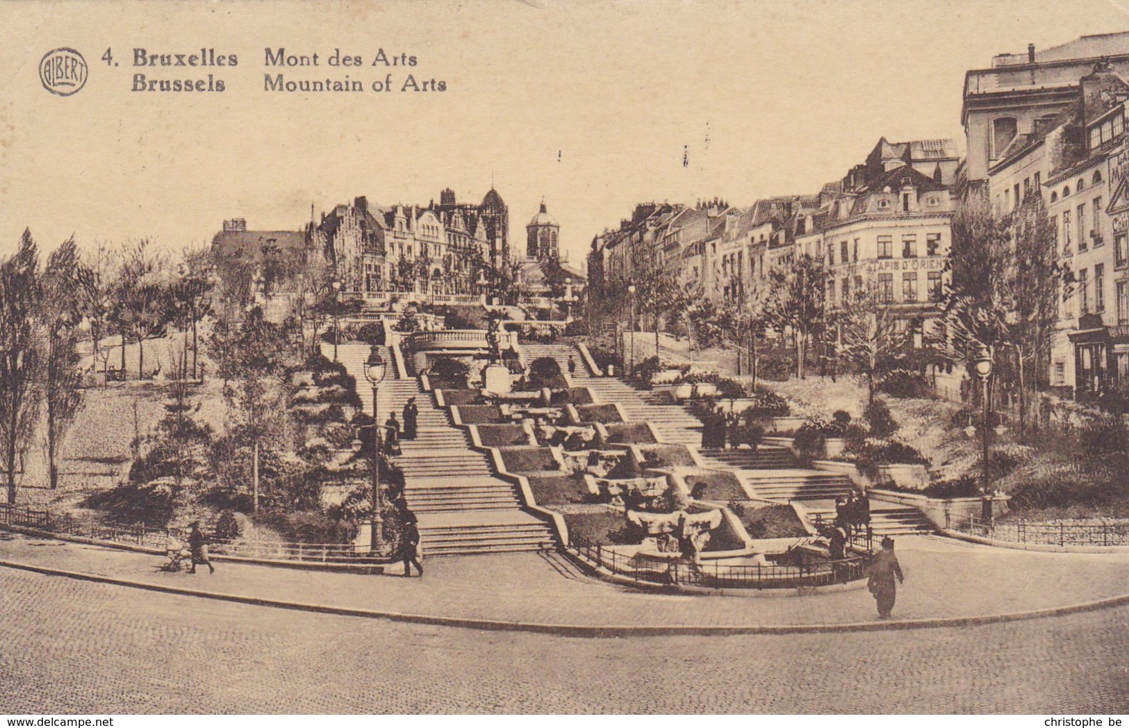 Brussel, Bruxelles, Mont Des Arts (pk39475) - Marktpleinen, Pleinen