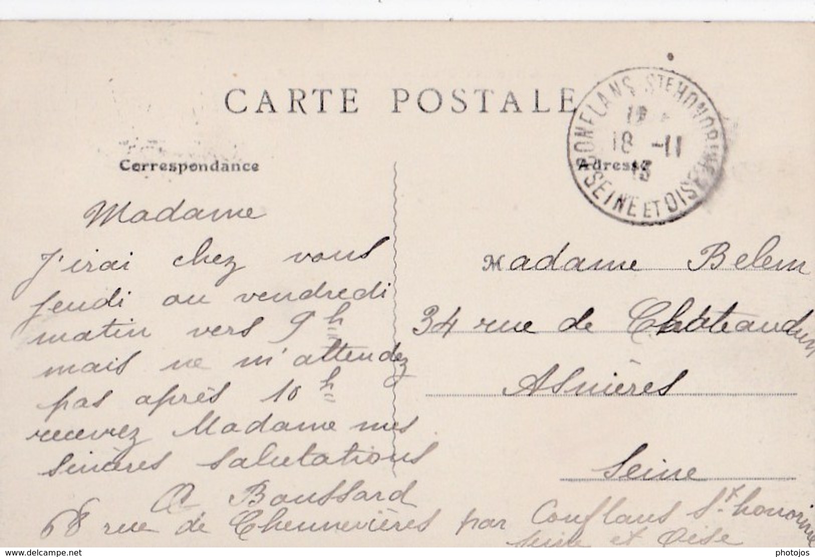 Carte Postale  : Chennevières (94) Les Cailloux Gris        Collection Jollivet - Chennevieres Sur Marne