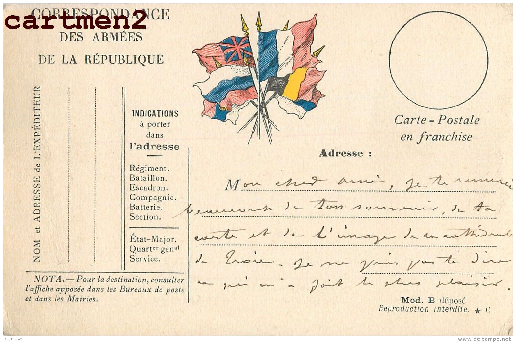 21 CPA LETTRE GUERRE CORRESPONDANCE MILITAIRE SOLDAT MARCIGNY TASSIN-LA-DEMI-LUNE CHASSELAY 11e REGIMENT D'ARTILLERIE