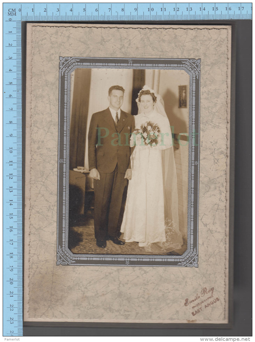 Photo Cabinet  - Mariage, Photographe : Emile Roy East Angus Quebec Canada - Unclassified