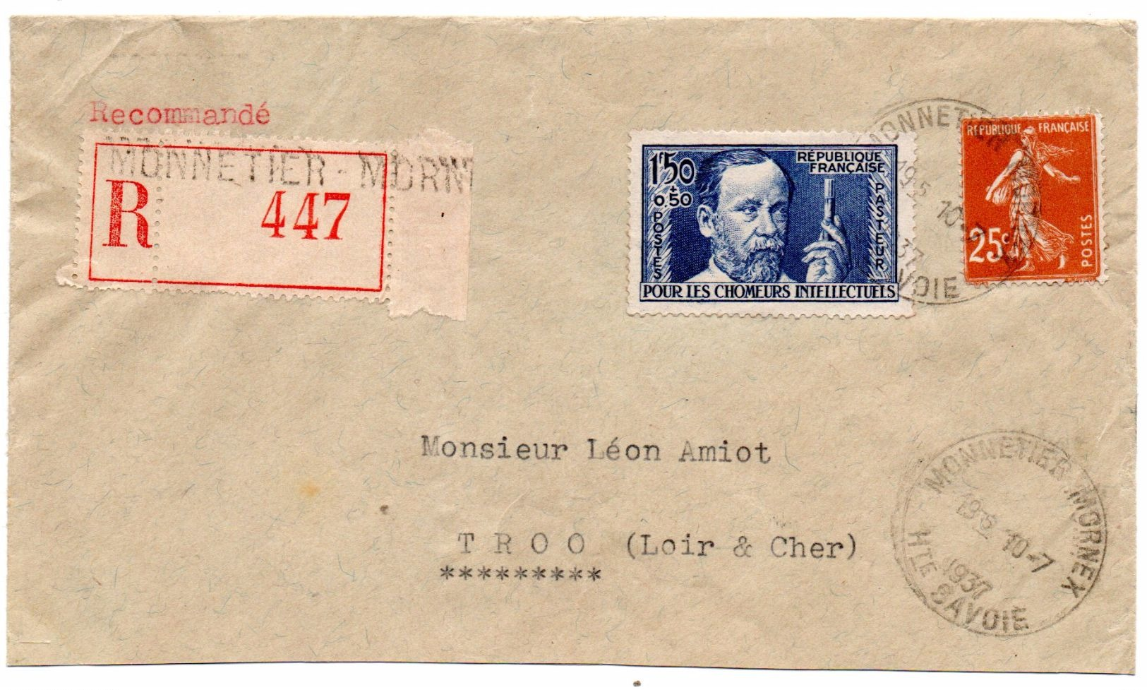 FRANCE - Belle Lettre Avec N° 333 - Lettres & Documents