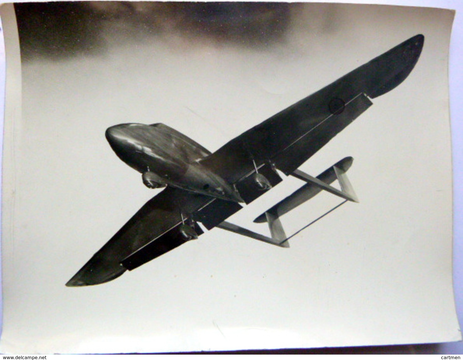 AVIATION 1930 PHOTO D'UN AVION EN VOL A IDENTIFIER   BEAU PLAN 18 X 13 CM - Aviation