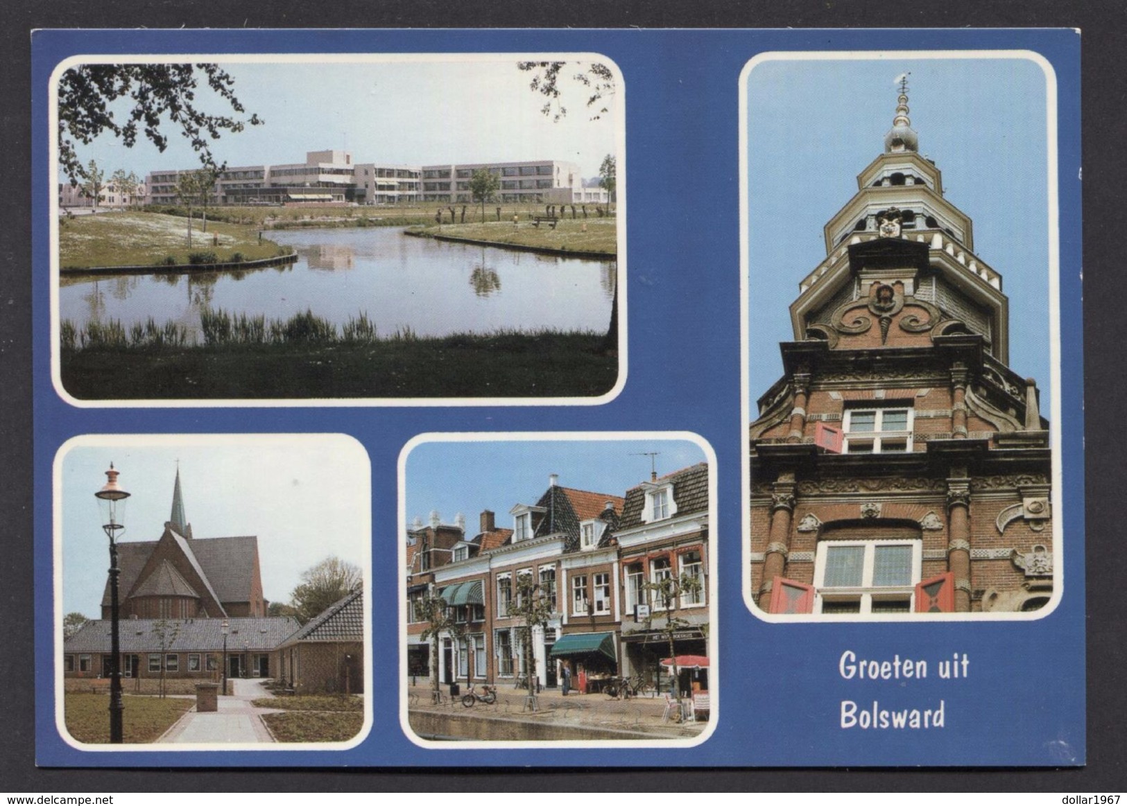 Bolsward View, Netherlands  - See The 2  Scans For Condition. ( Originalscan !!! ) - Bolsward