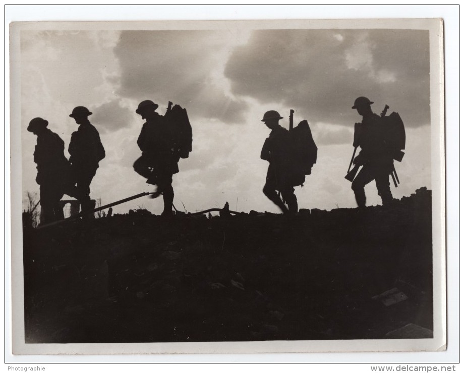 Belgique WWI Front De L'Ouest Bataille De Broodseinde Yorkshire Regiment Ancienne Photo 1917 - War, Military
