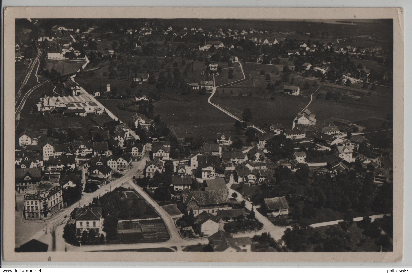 Wetzikon Mit Robenhausen V.S. 200m - Flieger-Postkarte Ad Astra-Aero - Hausen Am Albis 