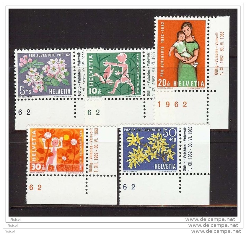 1962 - SVIZZERA - SWITZERLAND - PRO JUVENTUTE - NUOVI -  MNH** - Ungebraucht