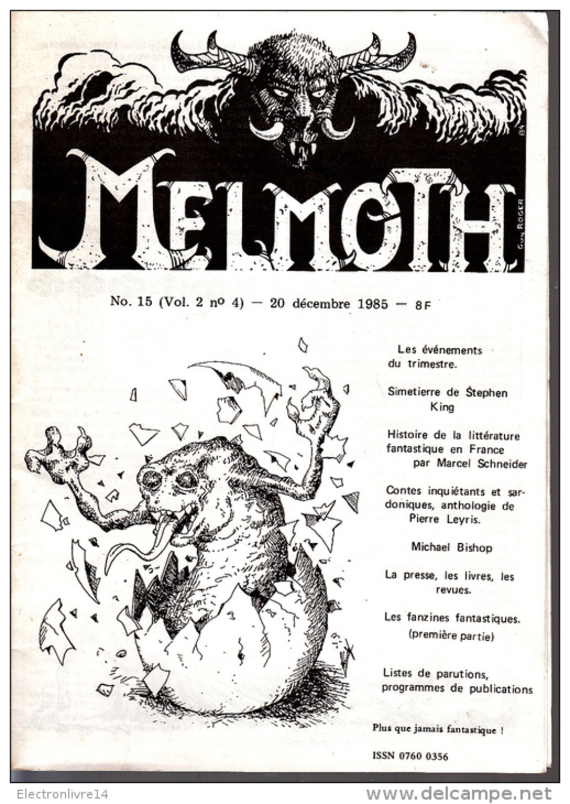 Fanzine  Melmoth 15 - Fanzines