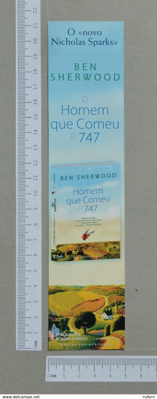 O Homem Que Comeu O 747  -  Ben Sherwood   -  Europa-America - (Nº19016) - Marque-Pages