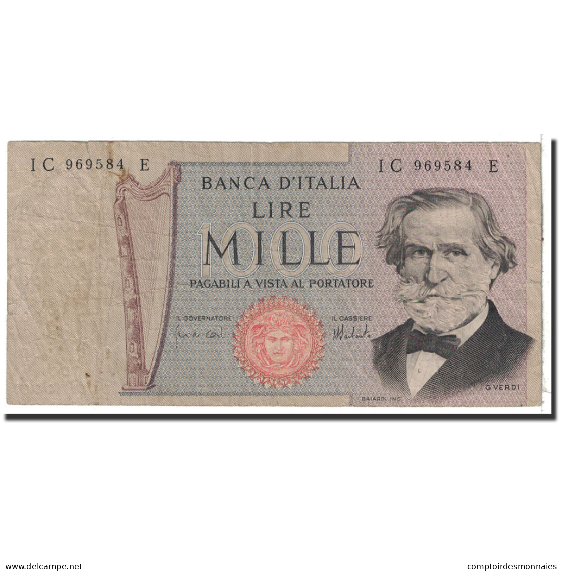 Billet, Italie, 1000 Lire, 1975, 1975-08-05, KM:101d, TB - 1000 Lire
