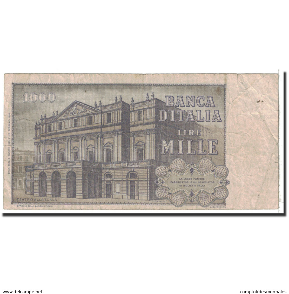 Billet, Italie, 1000 Lire, 1975, 1975-08-05, KM:101d, TB - 1000 Liras