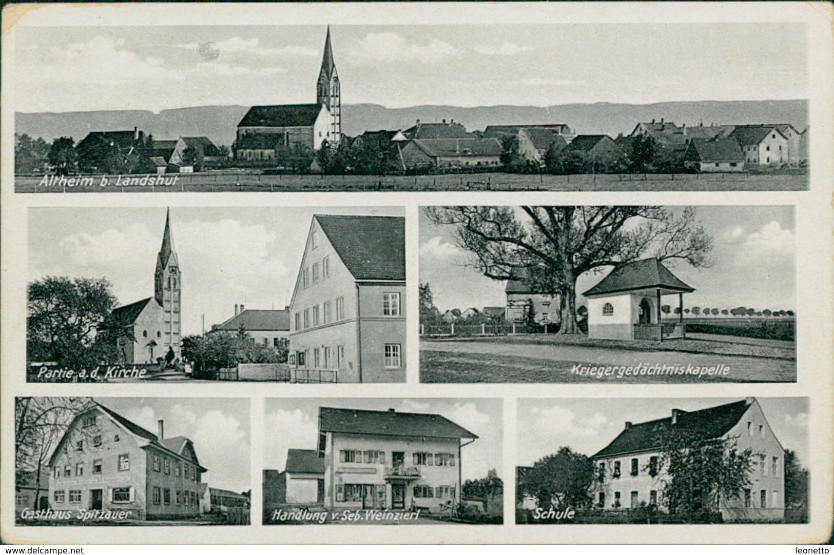 AK Essenbach Altheim, Mehrbildkarte, Ca. 1940er Jahre (21381) - Sonstige & Ohne Zuordnung