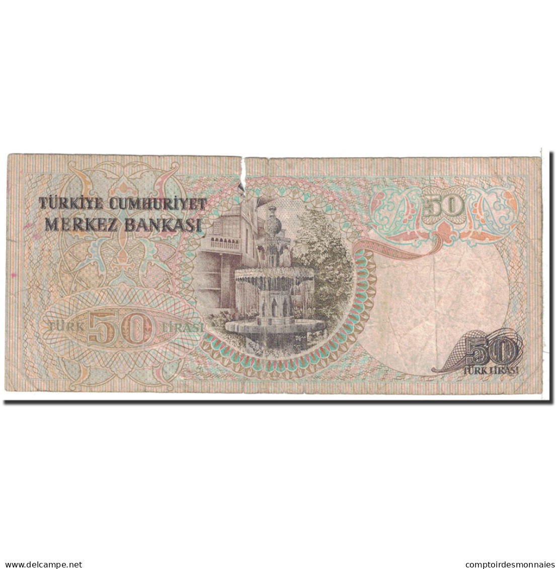 Billet, Turquie, 50 Lira, 1976, Undated, KM:188, B - Turquie