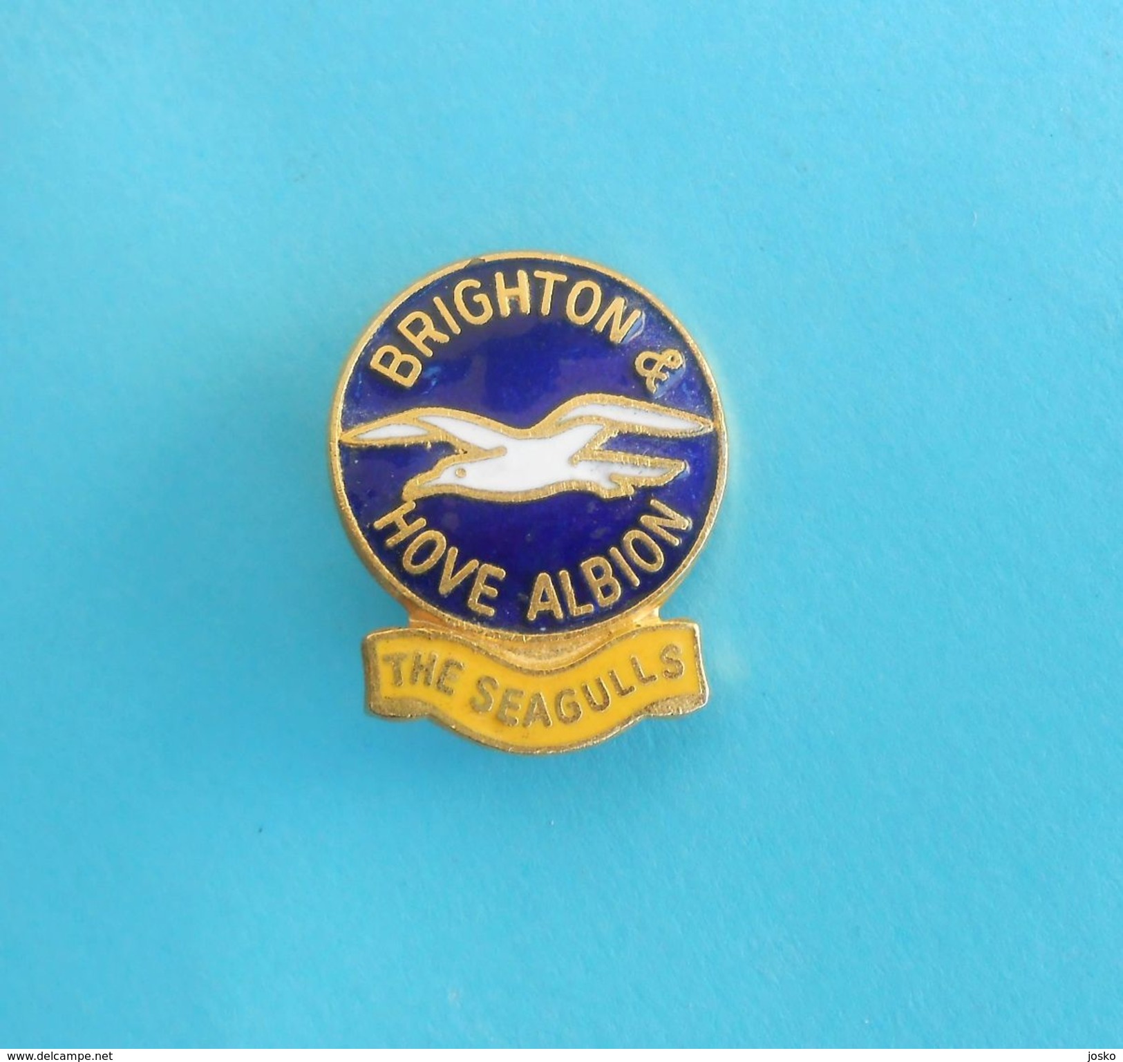 BRIGHTON & HOVE ALBION FC - England Football Soccer Club Enamel Pin Badge By COFFER Fussball Futbol Calcio Foot Futebol - Football