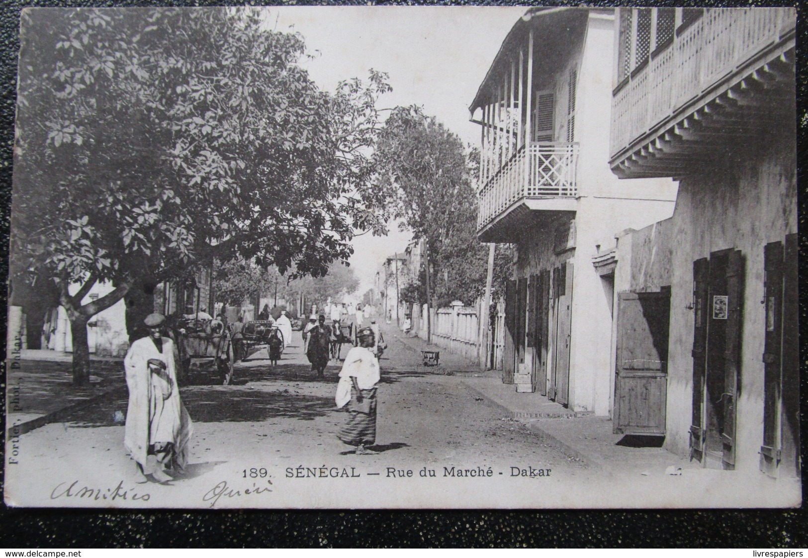 Senegal Rue Du Marche Dakar  Cpa - Sénégal