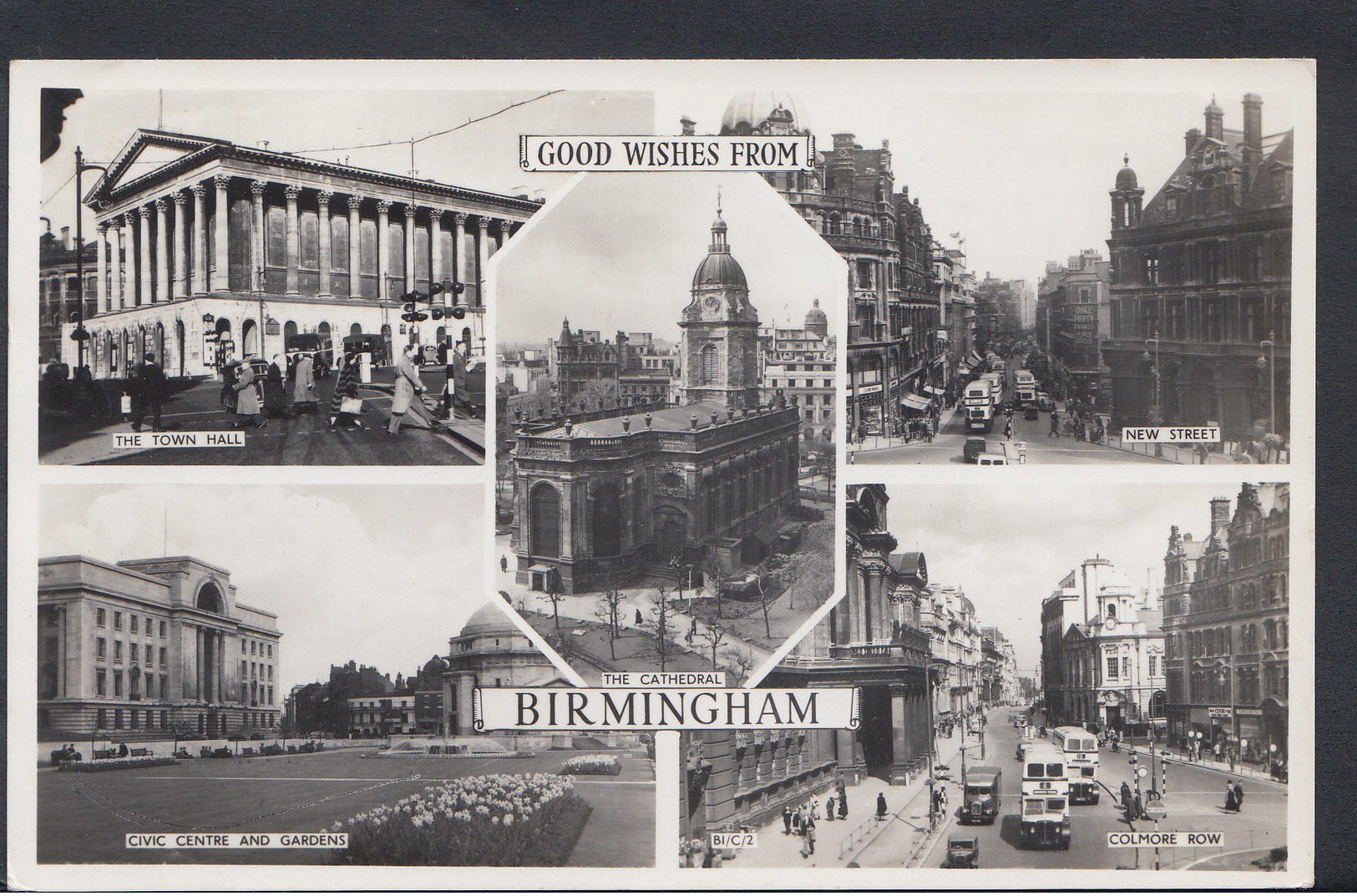 Warwickshire Postcard - Good Wishes From Birmingham DC710 - Birmingham