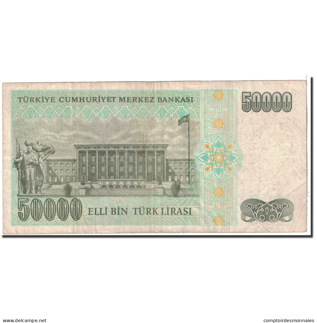 Billet, Turquie, 50,000 Lira, 1970, Undated, KM:204, TB - Turquie