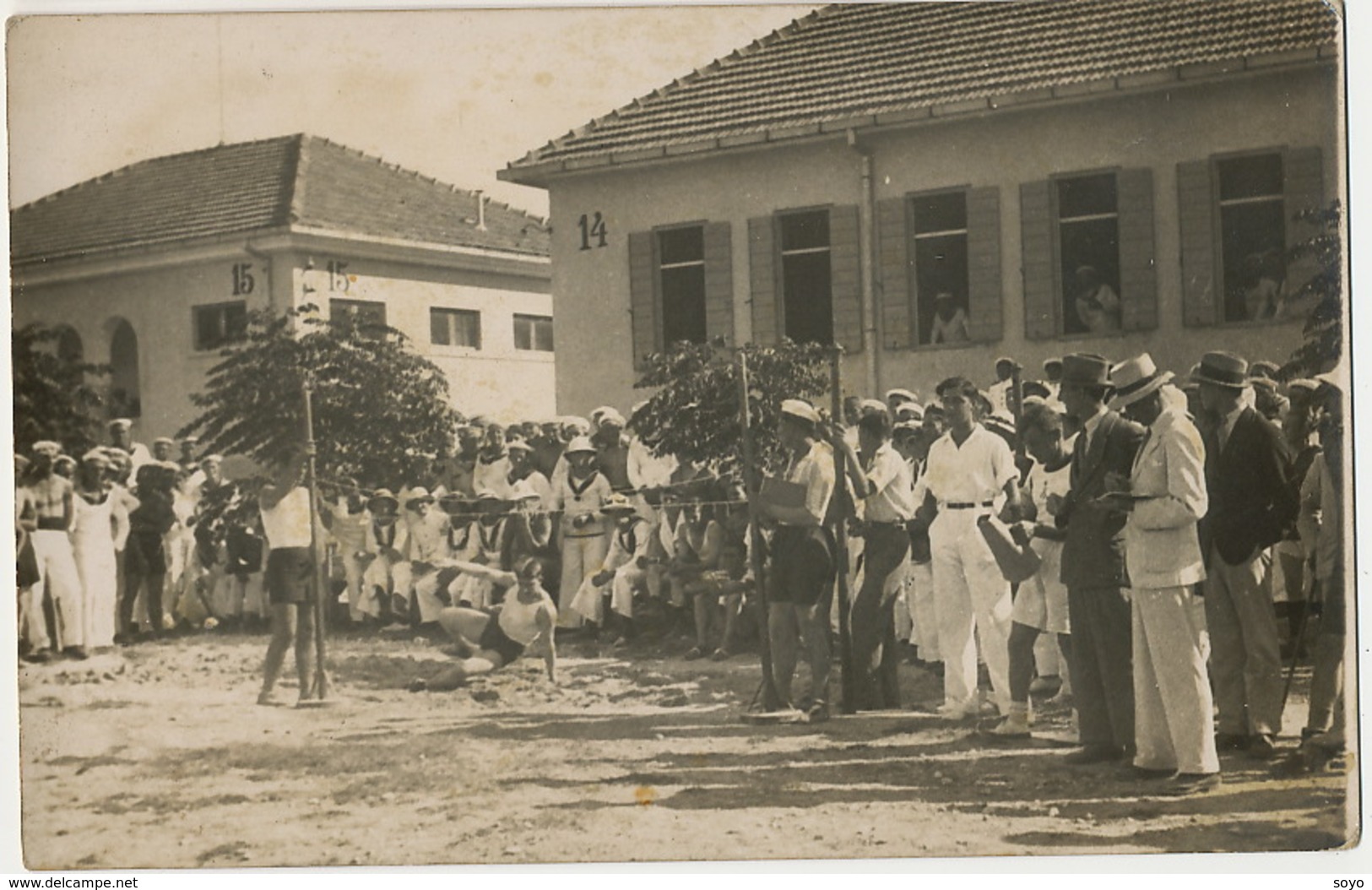 Real Photo High Jump British Navy In Sibenik Croatia  1932 - Athlétisme